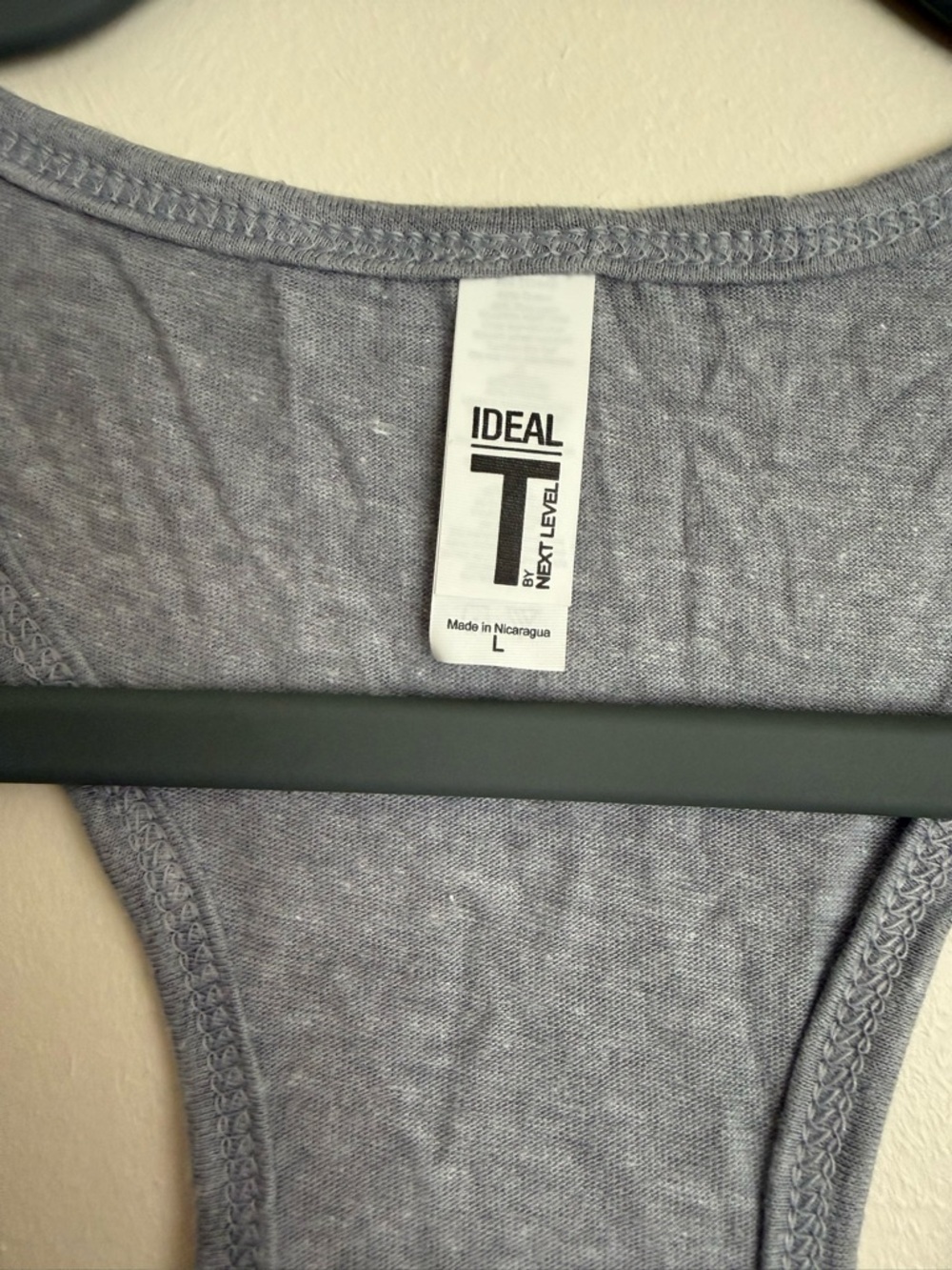 Next Level Apparel Gray Racerback Tank Top - Picture 2 of 3